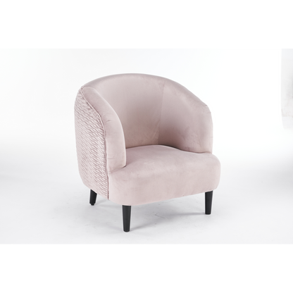 77cm Grey Velvet Armchair, Luxurious and Comfortable