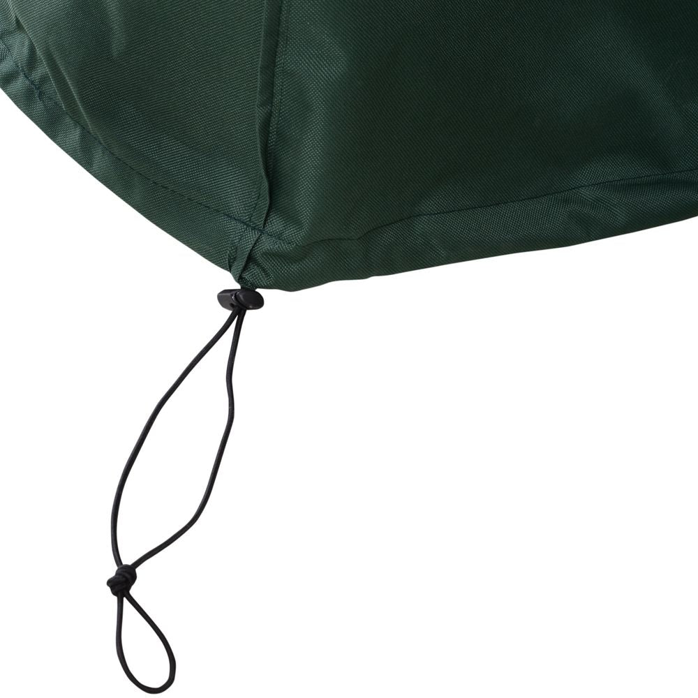 Large Square PVC Coated Outdoor Furniture Cover, 600D Waterproof, Green