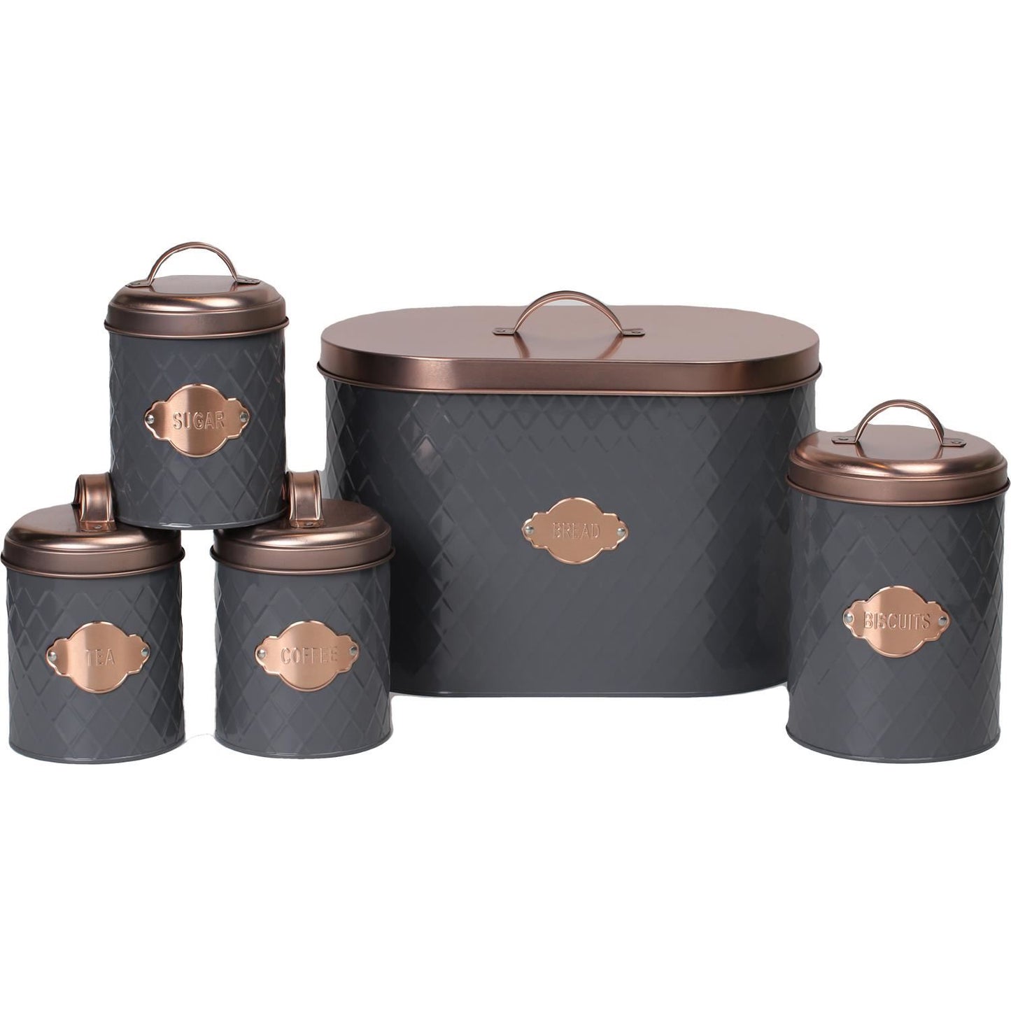 5-Piece Kitchen Canister Set, Elegant and Functional