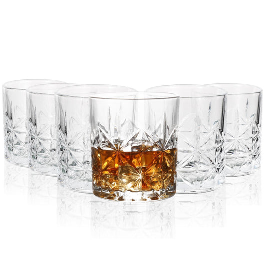 Regal & Royal Whisky Classic Cut Transparent Whiskey Glasses 6 pcs