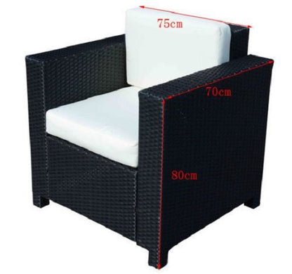 Rattan Outdoor Garden Single Sofa Armchair