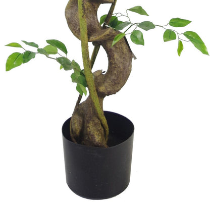 120cm Twisted Trunk Artificial Japanese Fruticosa Style Ficus Tree