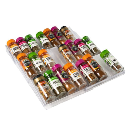 Expandable Spice Rack Drawer Organiser, Efficient Kitchen Storage