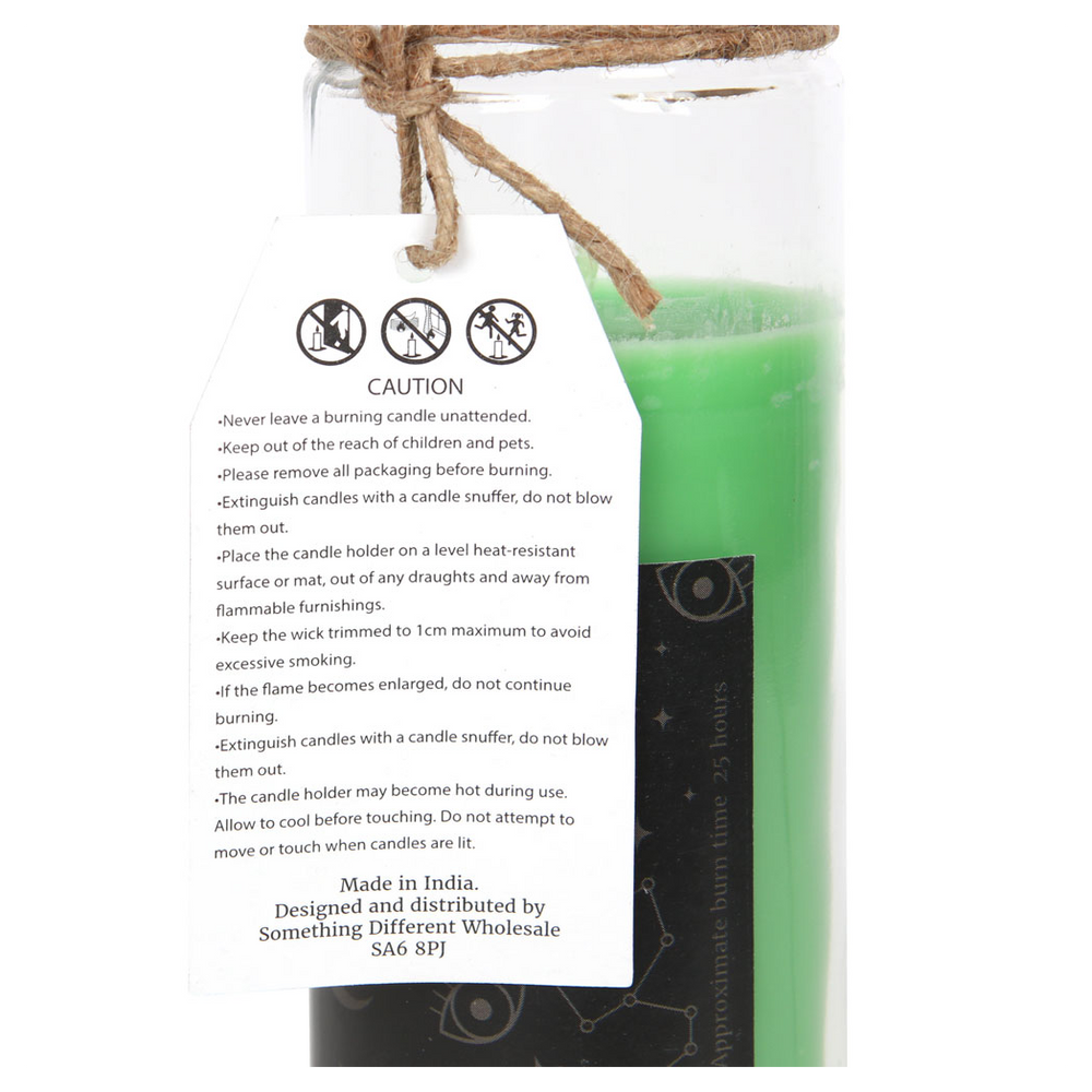 Green Tea 'Luck' Spell Tube Candle, Fresh and Enchanting