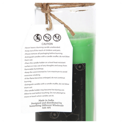 Green Tea 'Luck' Spell Tube Candle, Fresh and Enchanting