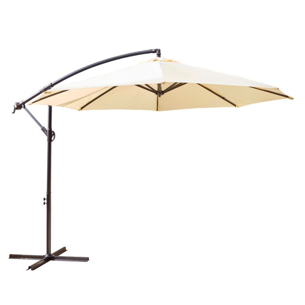 3M Cream Freestanding Outdoor Parasol, Stylish and Protective