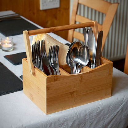 Bamboo Utensil Holder, Eco-Friendly and Practical