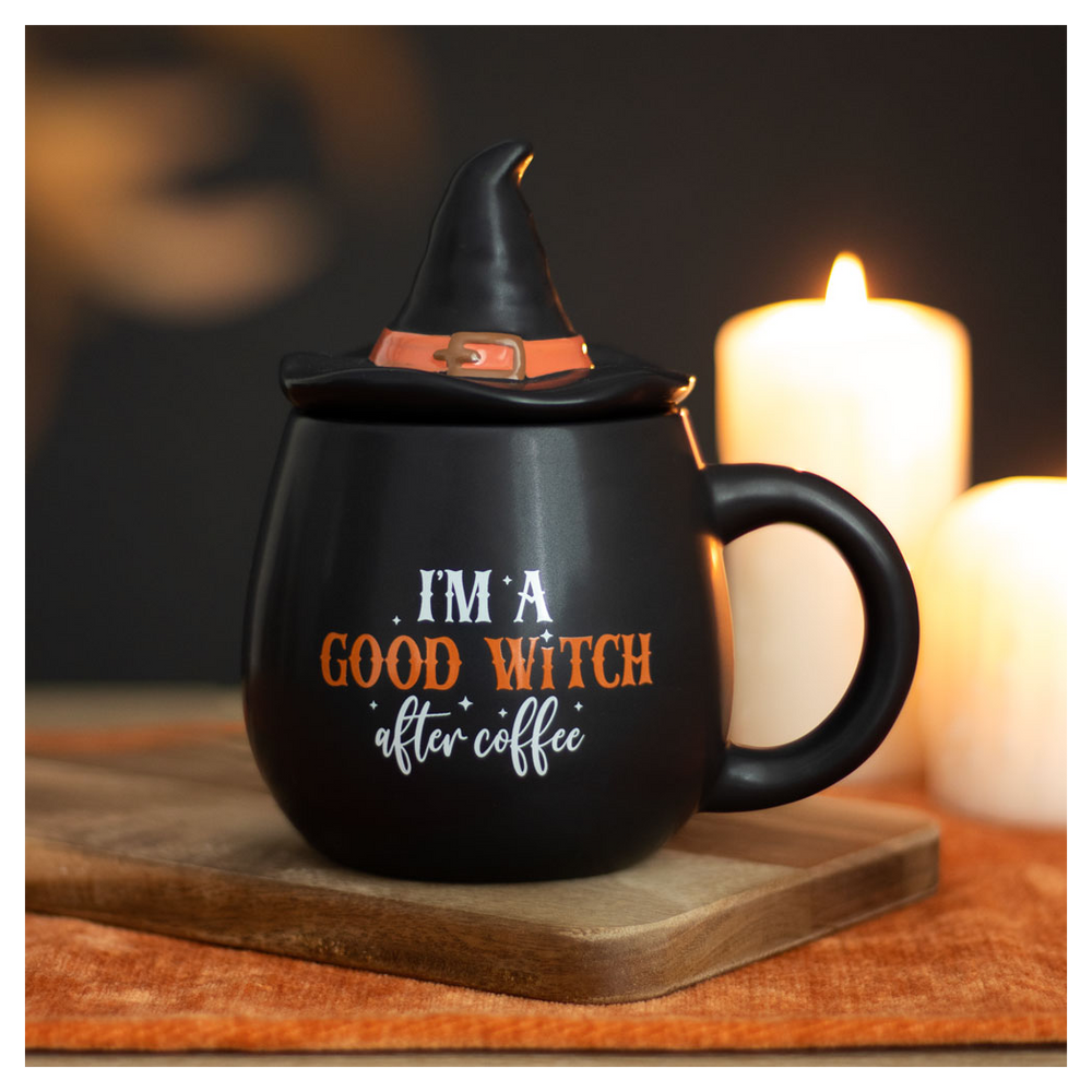 I'm a Good Witch After Coffee Topped Mug