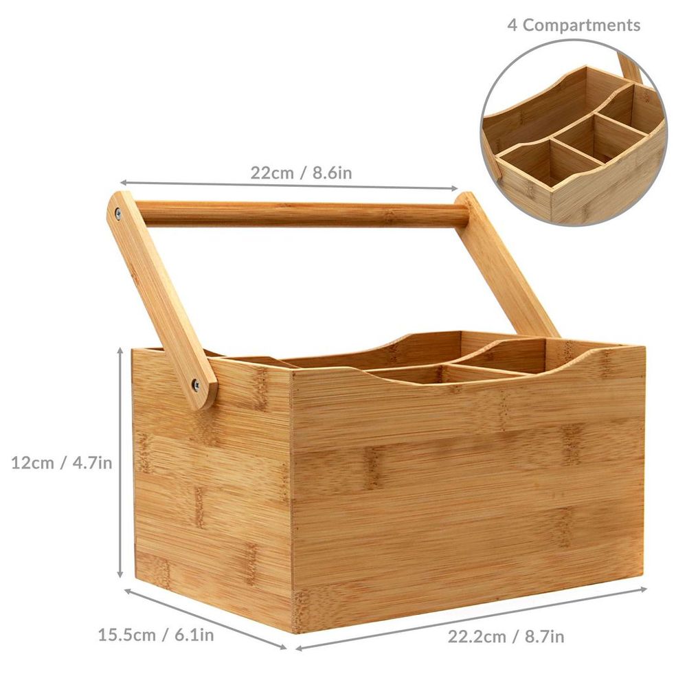 Bamboo Utensil Holder, Eco-Friendly and Practical