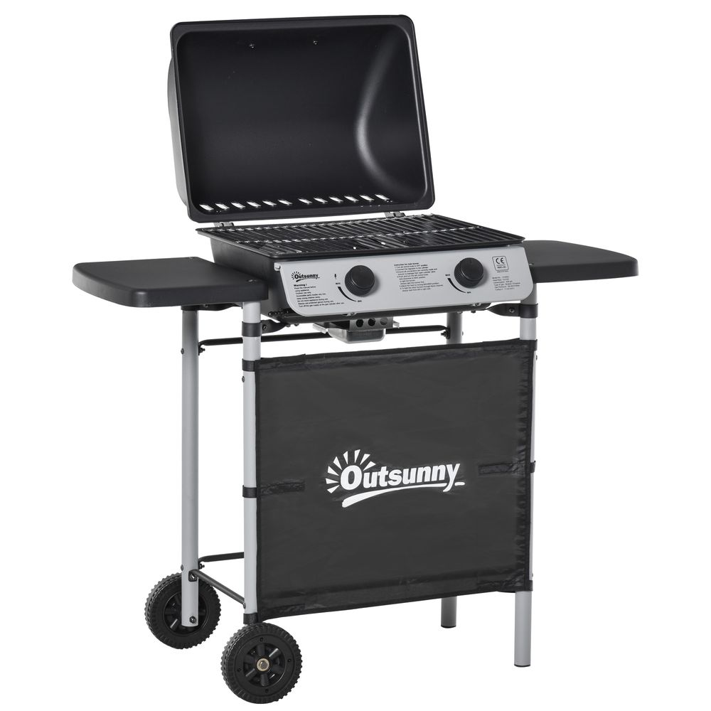 2-Burner Gas Barbecue Grill with Propane, 5.6 kW