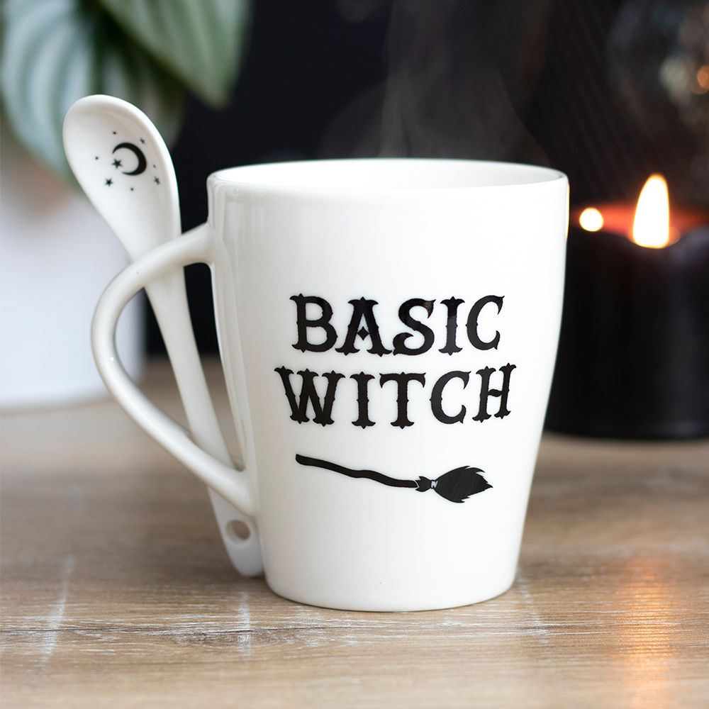 Basic Witch Mug and Spoon Set, Charming and Practical