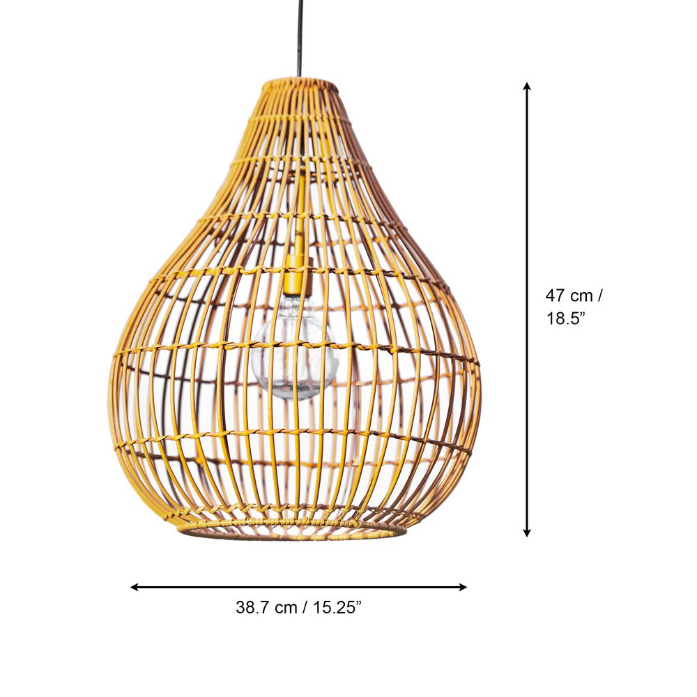 Outdoor Garden Hanging Solar Light with Pendant Lantern & Remote