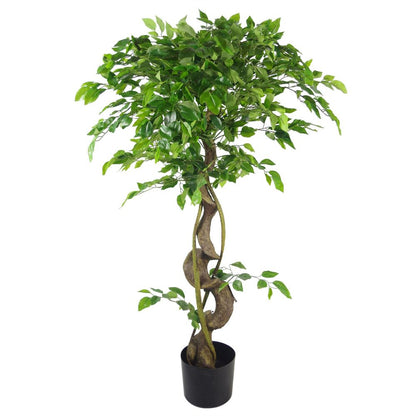 120cm Twisted Trunk Artificial Japanese Fruticosa Style Ficus Tree