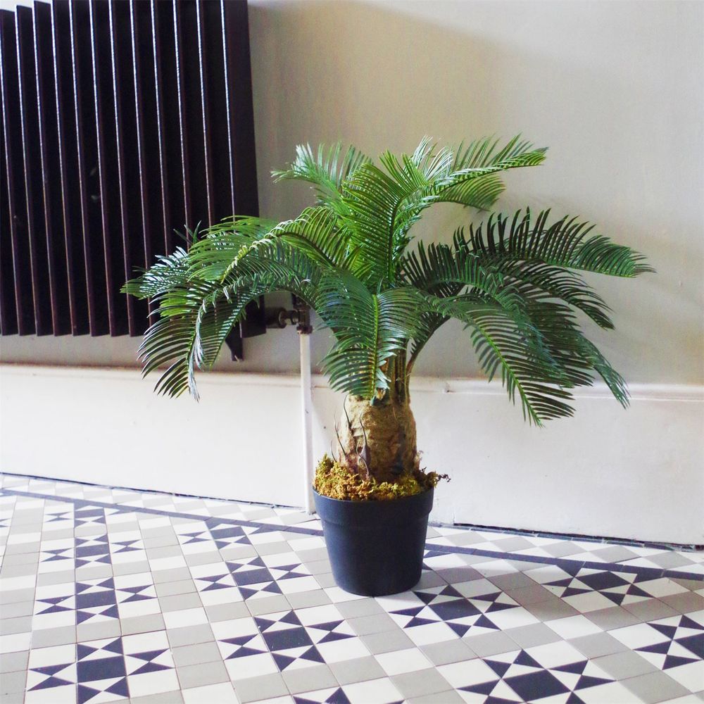 60cm Cycas Palm Plant, Artificial Tropical Tree, Lush Décor