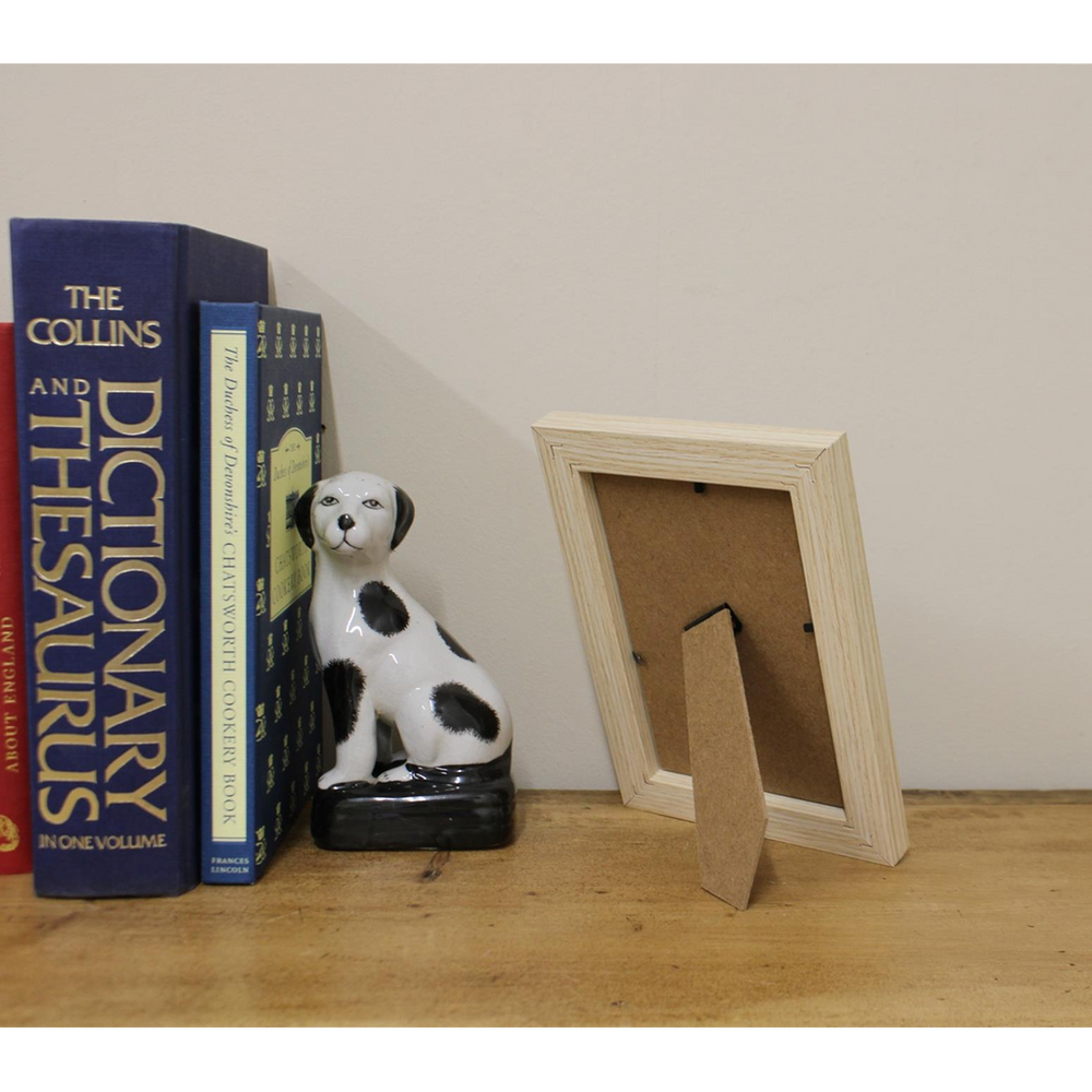 Set of Three Photo Frames with Wooden Edge, Stylish Display