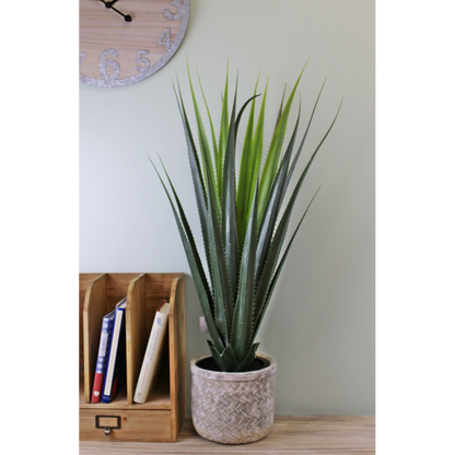 80cm Artificial Aloe Vera Plant, Lifelike Indoor Greenery