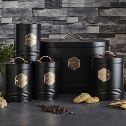 5-Piece Kitchen Canister Set, Elegant and Functional