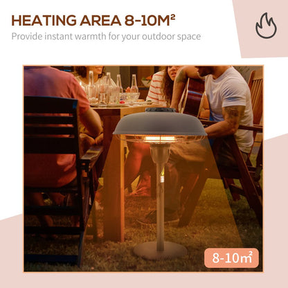 2.1kW Infrared Tabletop Patio Heater with 3 Heat Settings