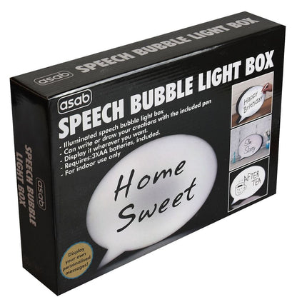 Speech Bubble Light Box OVAL | SBox12