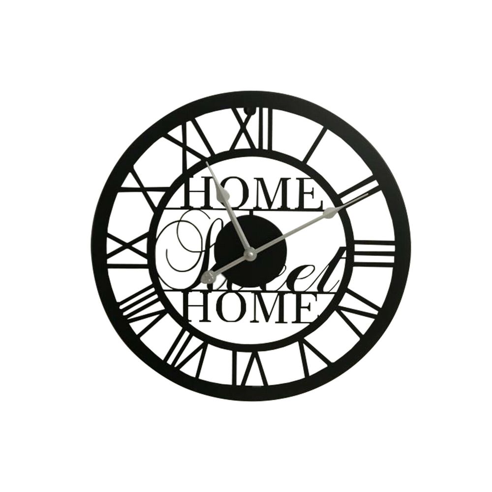 40cm Home Sweet Home Clock, Elegant and Warm