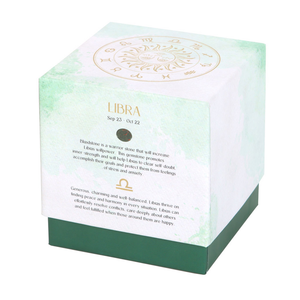 Libra Sweet Jasmine Gemstone Zodiac Candle