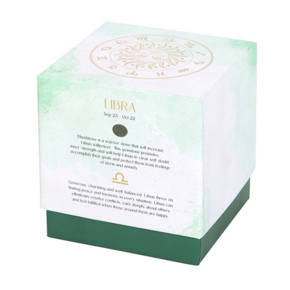 Libra Sweet Jasmine Gemstone Zodiac Candle