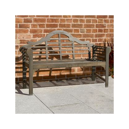 Lutyens Style Bench in Chestnut, Classic and Elegant