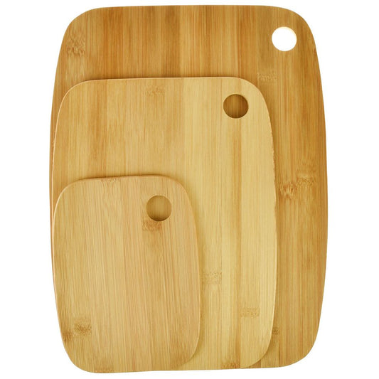 Bamboo 3-Piece Cutting Board Set, Versatile and Durable