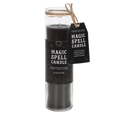 Opium 'Protection' Spell Tube Candle, Aromatic and Mystical