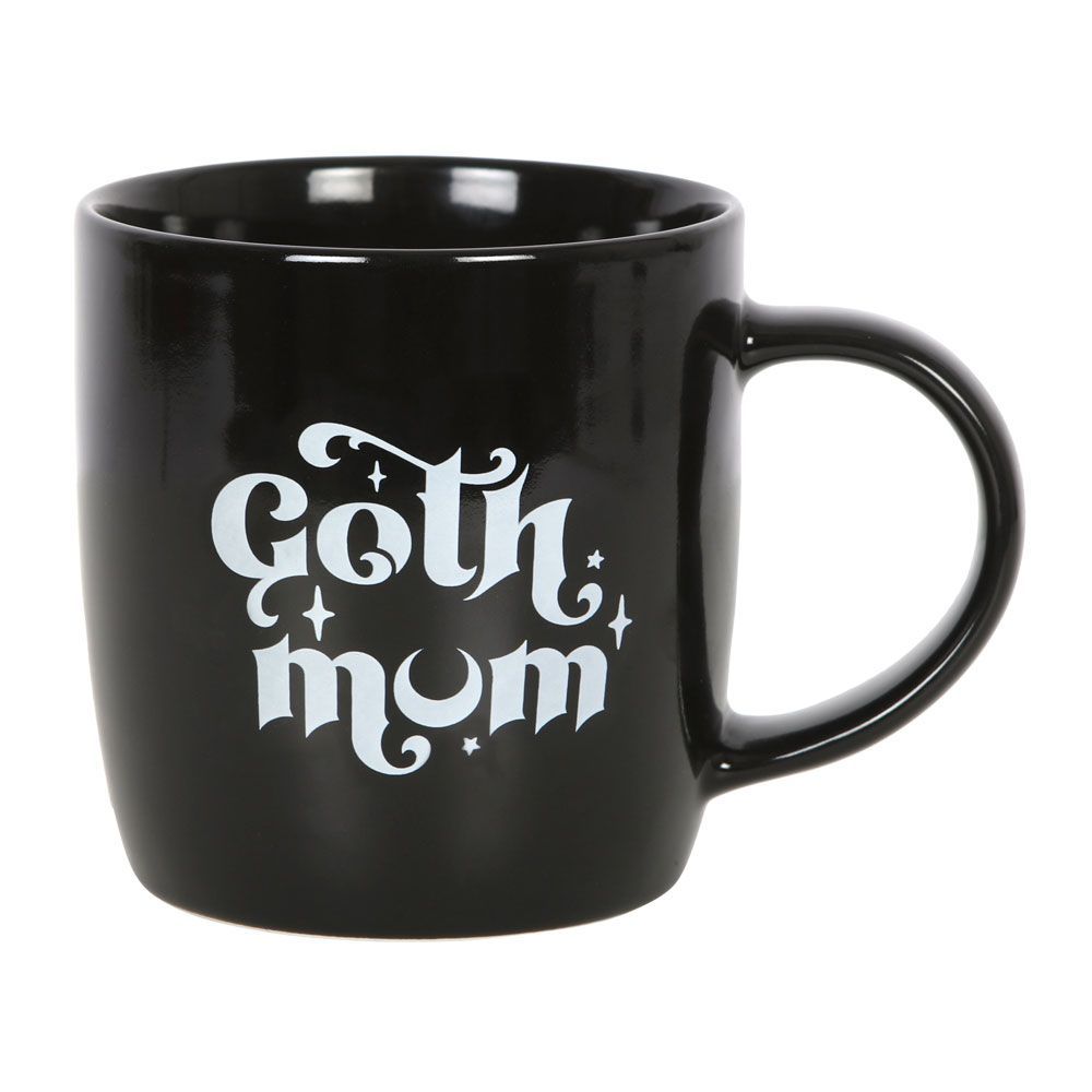 Goth Mum Black Ceramic Mug, Bold and Unique