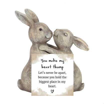 'You Make My Heart Thump' Bunny Ornament, Adorable and Cute