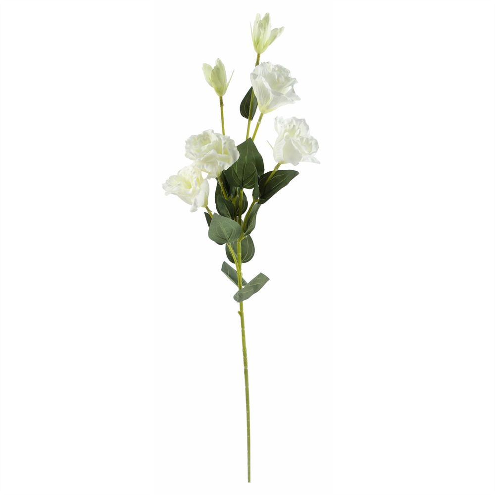 Pack of 6 Artificial 80cm White Wild Rose Stems with 36 Flowers Each