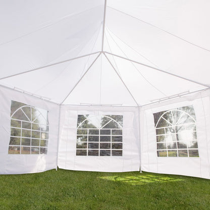 6.8m x 5m White Octagonal Party Tent / Wedding Marquee