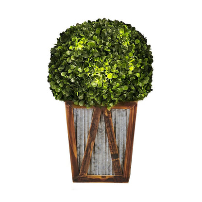 Pre-Lit Artificial Topiary Plant: Solar Light for Indoor & Outdoor Garden