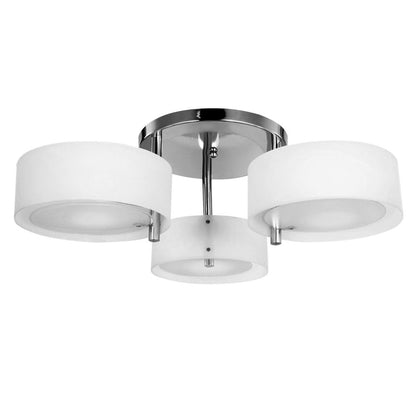 Indoor 3-Light Acrylic Pendant Chandelier with Flush Mount