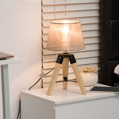 Tripod Table Lamp Living Room Night Lighting Bedside Desk D�?cor HOMCOM