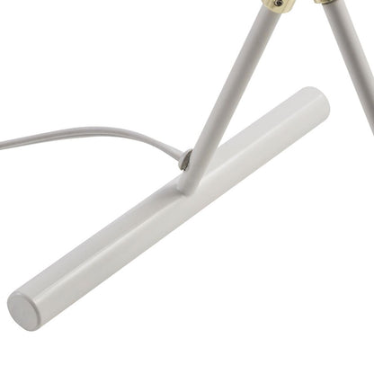 White Delicata Monopod Floor Lamp: Standard Task & Reading Light