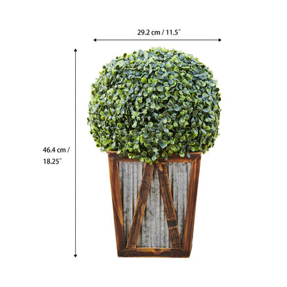 Pre-Lit Artificial Topiary Plant: Solar Light for Indoor & Outdoor Garden