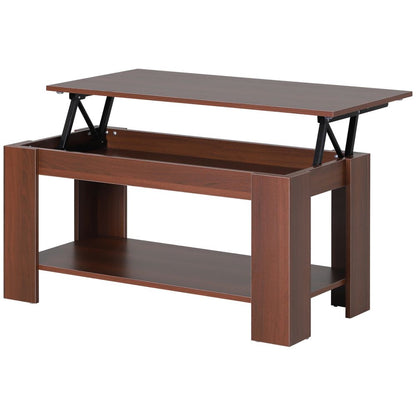 Coffee Table, 50/63H cm-Natural Wood Grain Colour