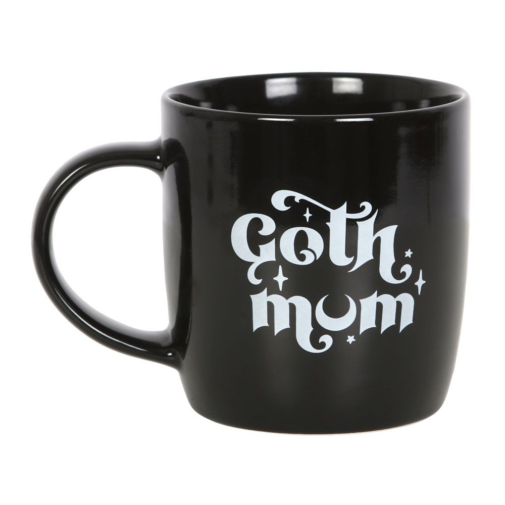 Goth Mum Black Ceramic Mug, Bold and Unique