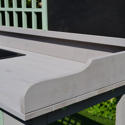 Wooden Outdoor Potting Table Bench with Planting Shelves