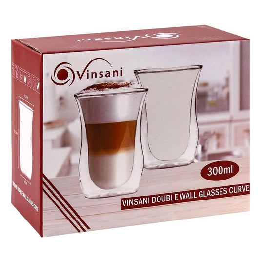 Double Wall Glasses Curve Barware