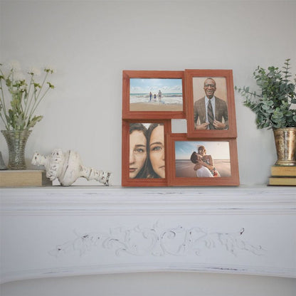 Multi Picture Aperture 6" x 4" Photo Frame Wood