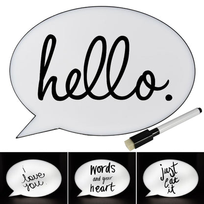 Speech Bubble Light Box OVAL | SBox12