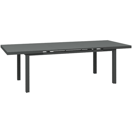 Extending Outdoor Garden Table for 6-8 People with Aluminium Frame