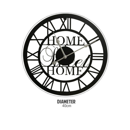 40cm Home Sweet Home Clock, Elegant and Warm