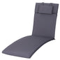 Garden Sun Lounger Chair Cushion Reclining Relaxer