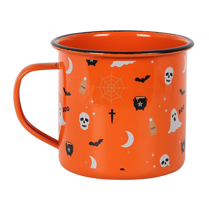 Halloween Print Enamel Mug