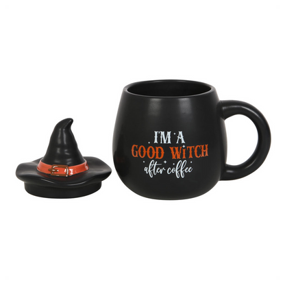 I'm a Good Witch After Coffee Topped Mug