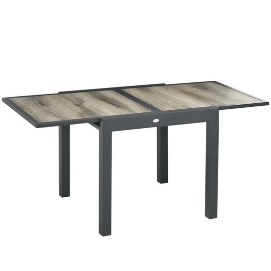 Rectangular Extendable Aluminium Outdoor Dining Table for Patios